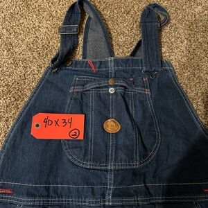 Red Kap Blue Denim Overalls